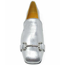 Madison Maison Silver Square Toe Loafer