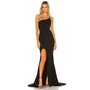 Nookie Jasmine One Shoulder Gown in Black | REVOLVE
