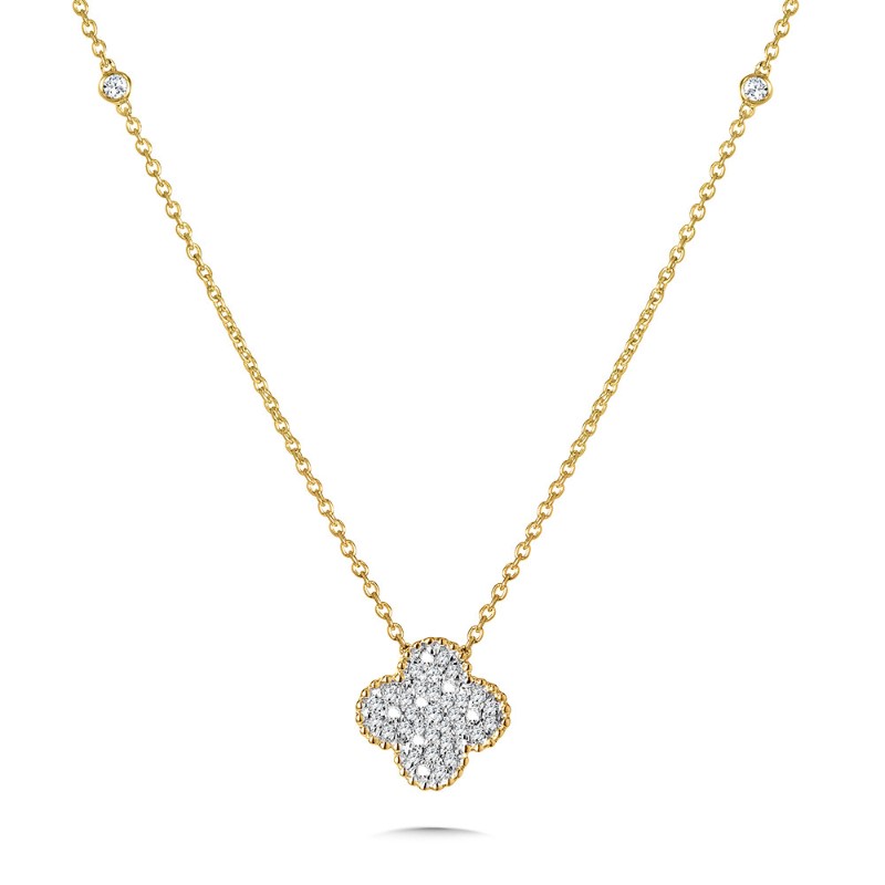 Diamond Clover Pendant