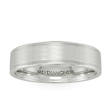 Men's Flat Court Double Grooved Matt Finsih Band