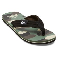Quiksilver Molokai Layback II Flip Flop, Main, color, BLACK/ ORANGE/ GREEN