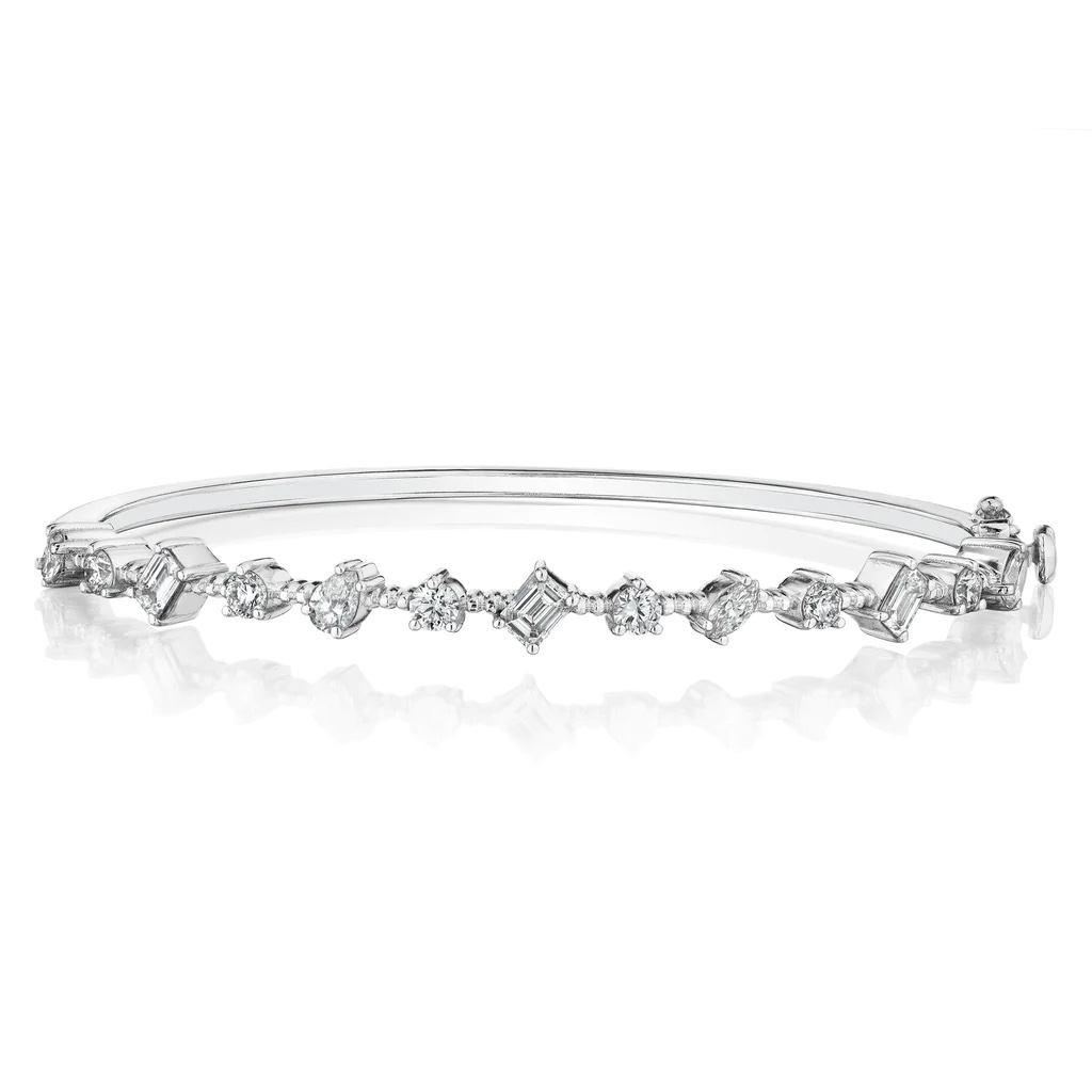 18K White Gold Art Deco Col...