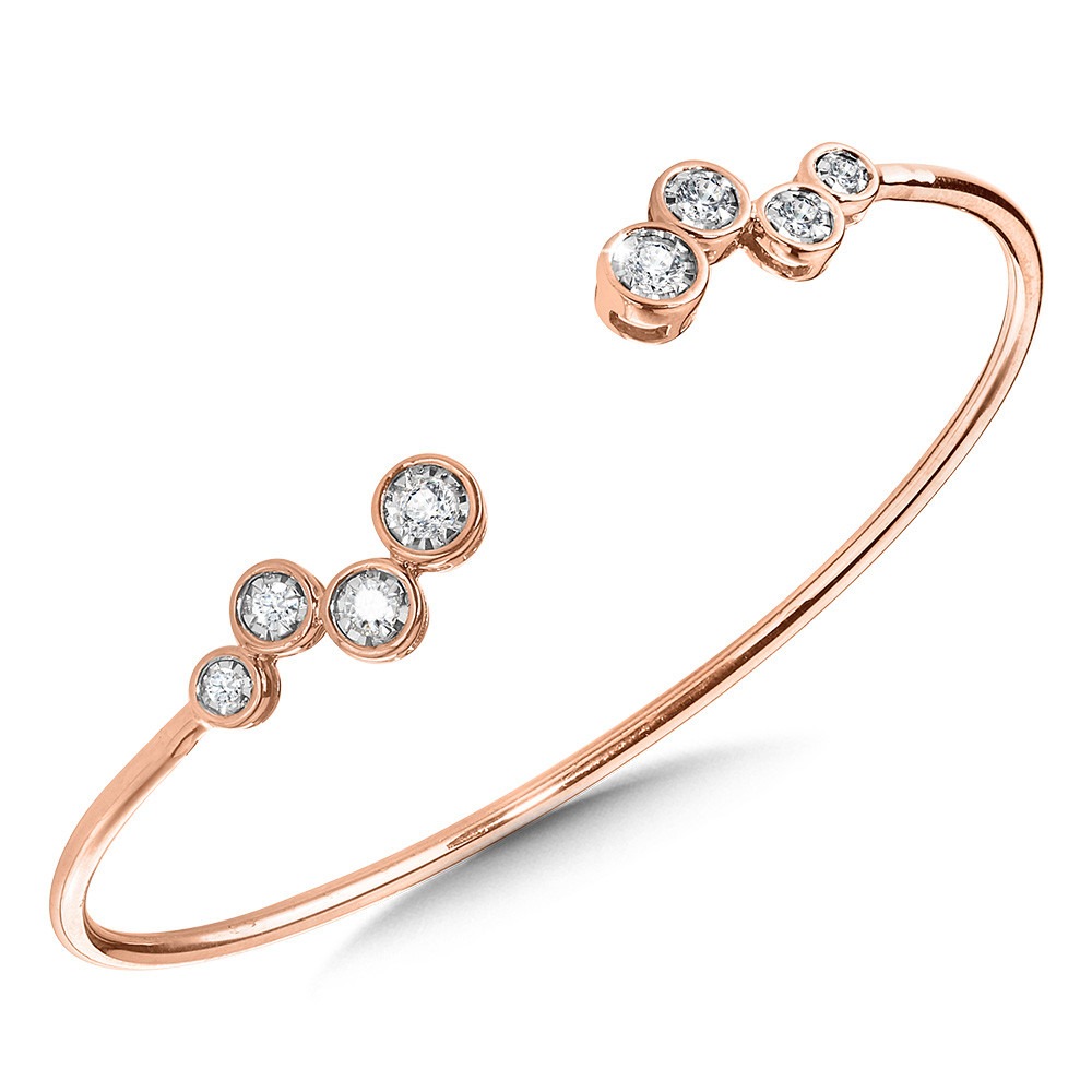 Rose Gold 1/2ctw Diamond Be...