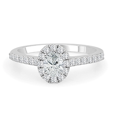 Halo Diamond Engagement Ring