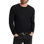 John Varvatos Alessio Cashmere &amp; Cotton Sweater, Main, color, BLACK