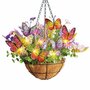Mixed Hanging Basket Arrangement in Basket