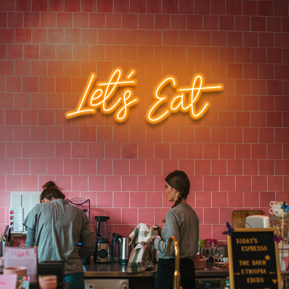 Let's eat LED Neon Sign - N...