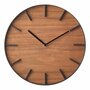 Rin Yamazaki Home Wall Clock, Modern Wood Home Decoration, Steel   Wood, Step Motion Second
