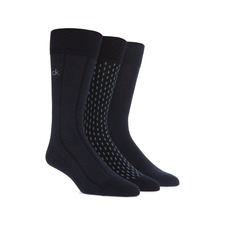 Calvin Klein 3-Pack Cotton Blend Socks, Main, color, NAVY/ MIDNIGHT
