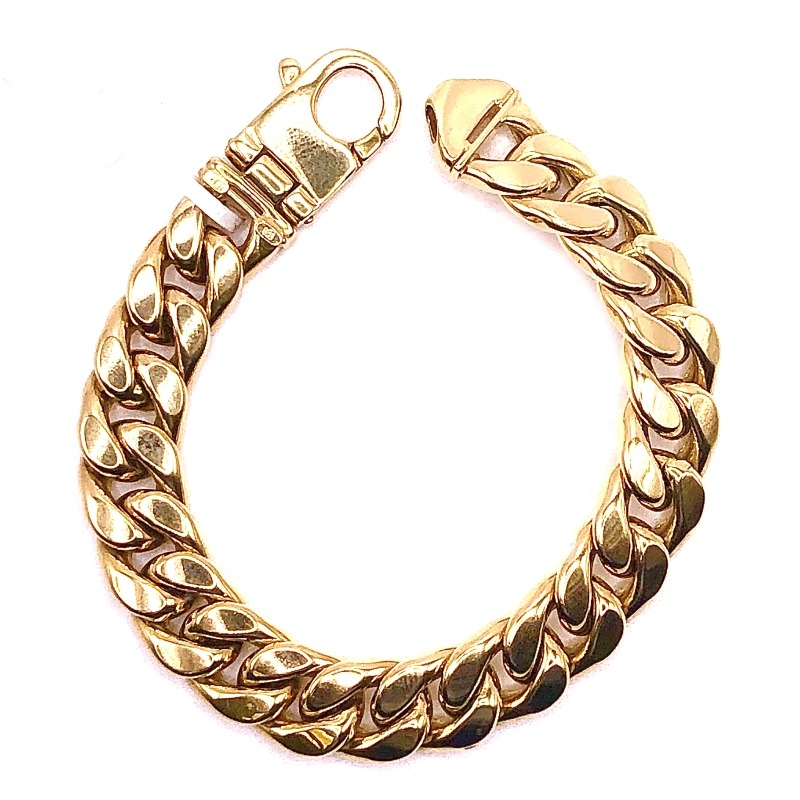 Curb Link Gold Chain Bracelet