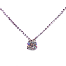 Round Diamond Solitaire Pendant