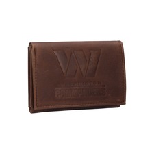 Evergreen Enterprises Washington Commanders Leather Team Tri-Fold Wallet, Main, color, Brown