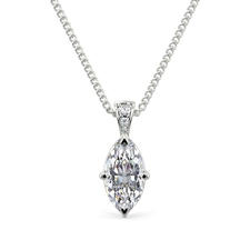 Marquise Pave Bail Pendent