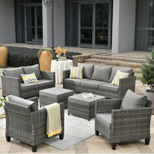 Lovall 7 - Person Outdoor Seating Group with Cushions