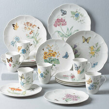 Lenox Butterfly Meadow 18 Piece Dinnerware Set, Service for 6
