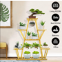 5 Layer Teak Wood Multipurpose Plant Stand – Indoor/Outdoor Plant Stand