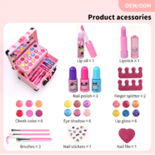 Kids Makeup Kit for Girls, Makeup Set Toy Cosmetic Beauty Set for Kids