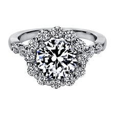 Platinum Semi Mount Engagement Ring
