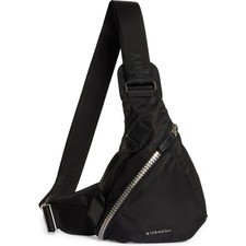 Givenchy Small G-Zip Triangle Sling Backpack, Main, color, Black