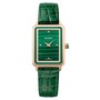 BALMAIN WATCHES Eirini Leather Strap Watch, 25mm x 33mm, Main, color, Green