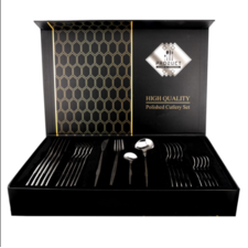 24 Pieces Stainless Silverware Dining Cutlery Set