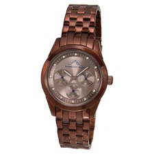 PORSAMO BLEU Diana Diamond Bracelet Watch, 39mm, Main, color, Brown