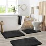 Aighan 3 Piece Ultra Soft and Absorbent Memory Foam Bath Rug Set with Non-Slip Backing