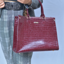 Cherry Croco Handbag for Women