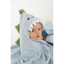 PERSONALIZED Blue Dinosaur Hooded Towel