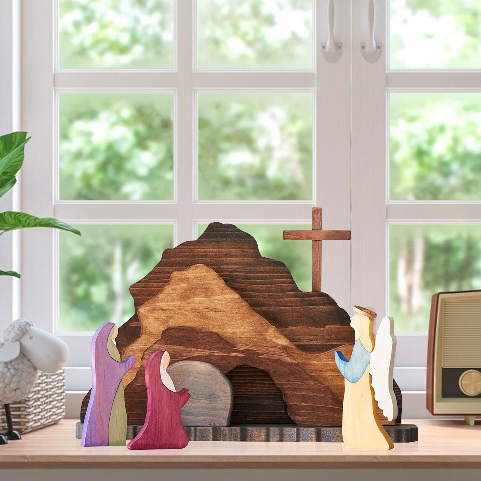 Wooden Easter Creche - NATU...