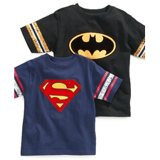 Warner Brothers Kids T-Shirt, Little Boys Superhero Logo Tee