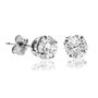 1/4 CT Diamond Stud Earrings 14k White Gold (I1-I2 Clarity): Jewelry: Amazon.com