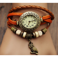 suede watch, highend leather bracelet watch, retro jewelry bracelet HM19