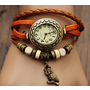 suede watch, highend leather bracelet watch, retro jewelry bracelet HM19