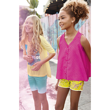 Project Social T Tee, Tractor Shorts & Converse Sneaker (Big Girls)