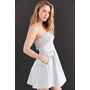 Keepsake Northern Lights Strapless Beaded Fit   Flare Mini Dress