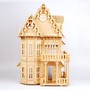 17 Wooden Dream Dollhouse 6 Rooms DIY Kits Miniature Doll House Great for Gift