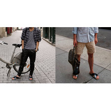 Pneu men's  sandals  Vegan- seatbelts, juta and jeans - upcycling shoes