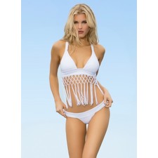 Chella Babe White Halter and Brief Bottom by Ladylux