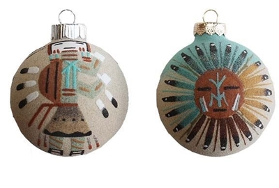 NAVAJO SANDPAINTED ORNAMENT - South-Western Native American Arts & Cafts, Ancient Artifacts