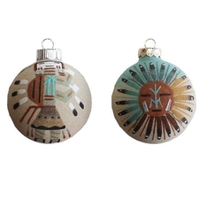 NAVAJO SANDPAINTED ORNAMENT - South-Western Native American Arts & Cafts, Ancient Artifacts