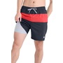 SAXX Oh Buoy Colorblock Volley Swim Trunks, Main, color, India Ink/ Hibiscus