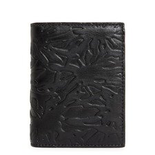 Comme des Garçons Wallets Forest Embossed Leather Bifold Wallet, Main, color, Black