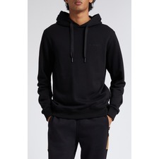 Burberry Marks Equestrian Knight Cotton Hoodie, Main, color, Black