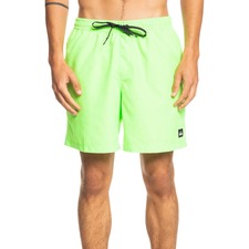 Quiksilver Everyday Volley 17 Swim Trunks, Main, color, Green Gecko