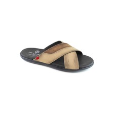 Marc Joseph New York Boone Ave Slide Sandal, Main, color, Beige Grainy