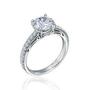 Platinum Semi-Mount Diamond Engagement Ring