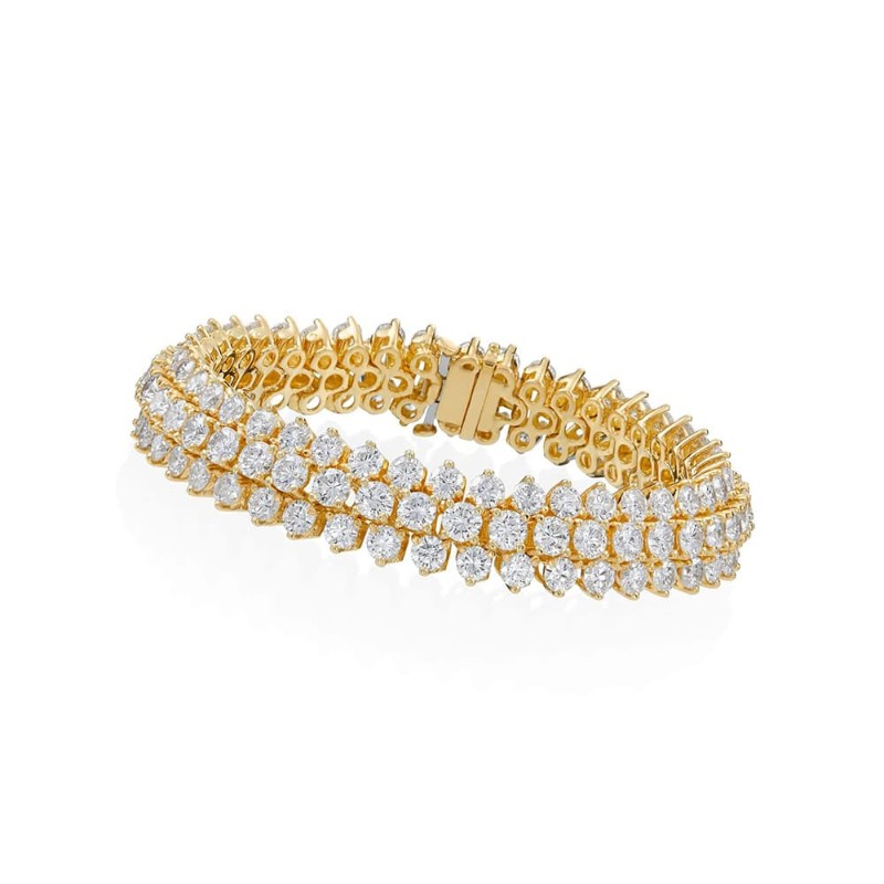 25.00ctw Yellow Gold Diamon...