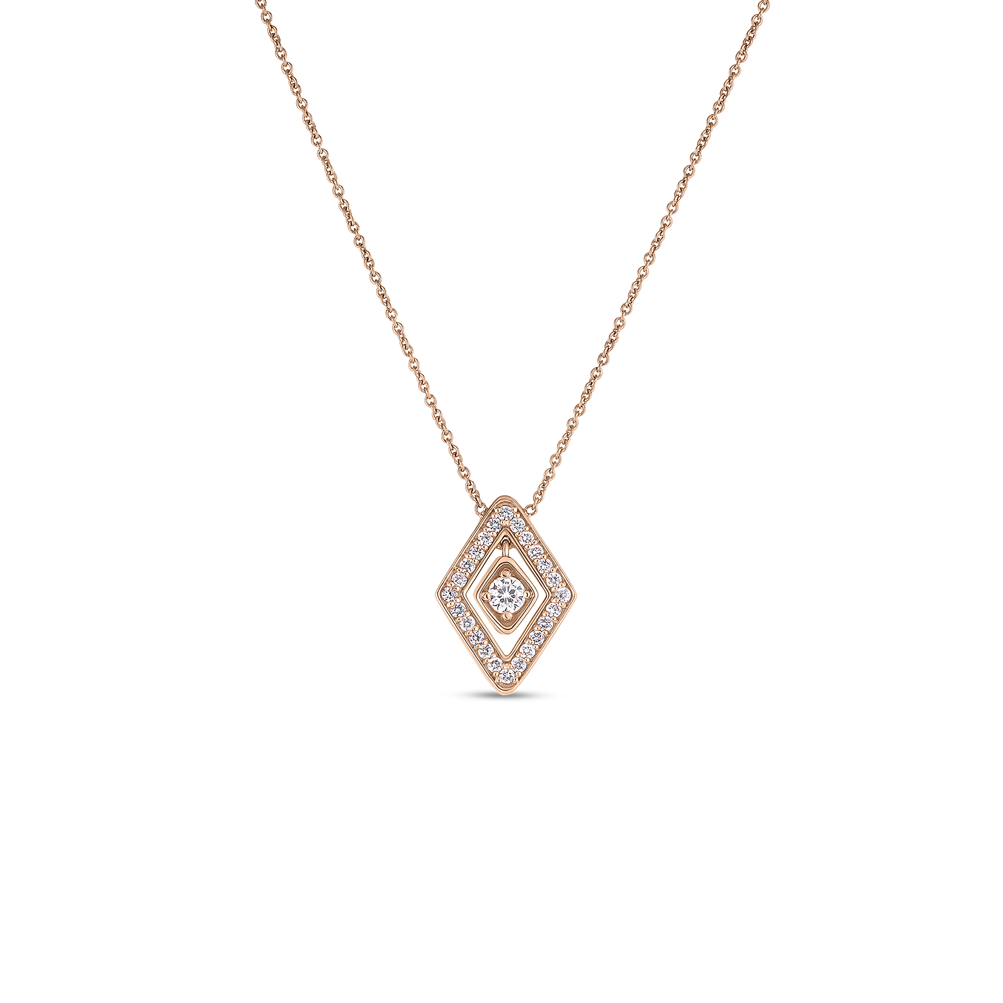 Small Diamante Pendant Neck...