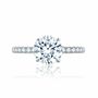 A.JAFFE Quilted Round Semi Mount Engagement Ring